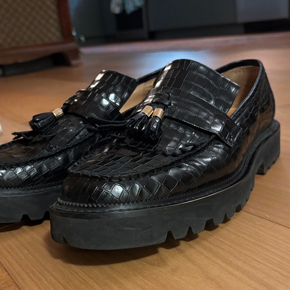 Marc Nolan Other - Marc Nolan Croc Loafer Lug Tassel